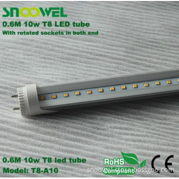 10w 0.6m T8 Led Tube 2835 48pcs 